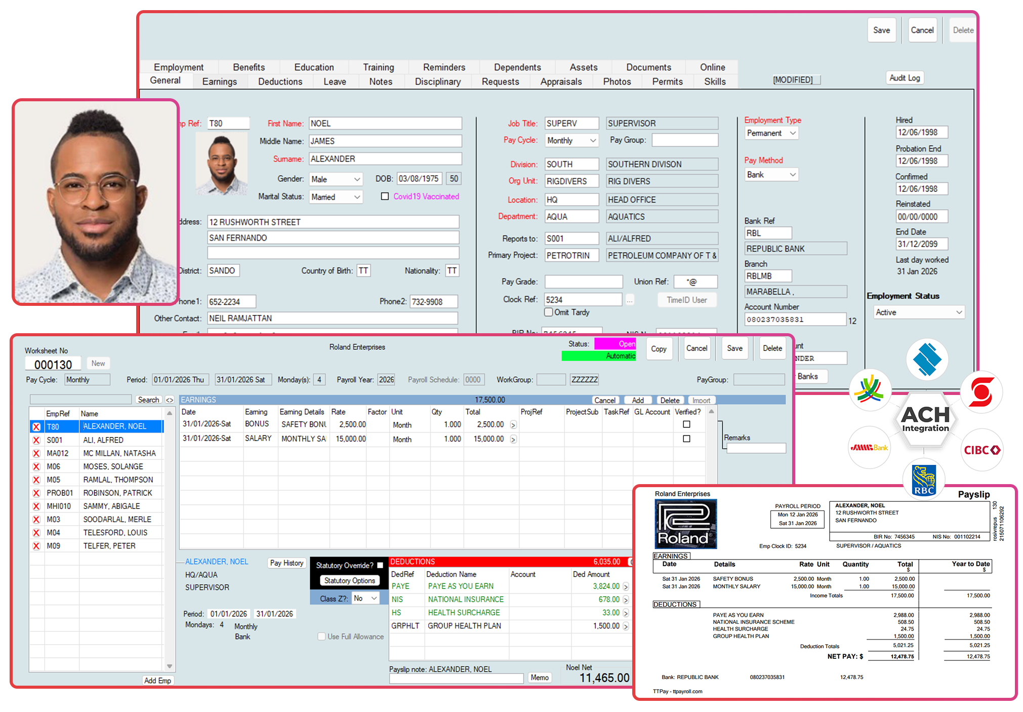 Payroll Software for Trinidad and Tobago (NIS, PAYE, TD4)