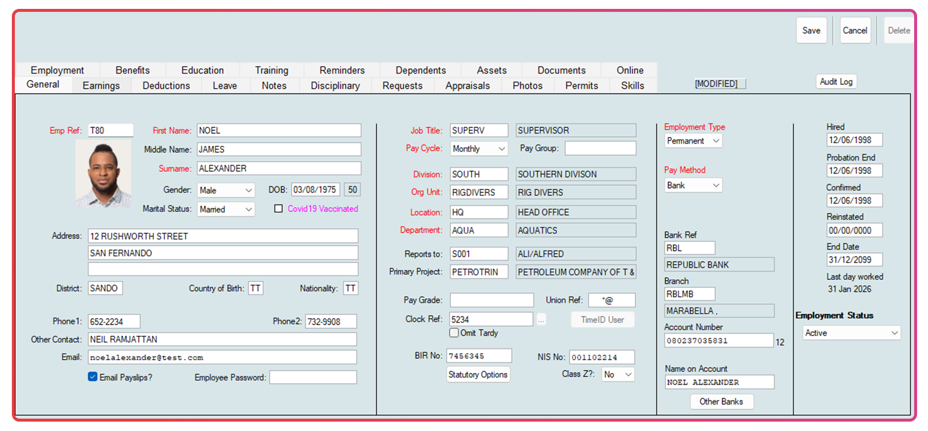 TTPay employee profile